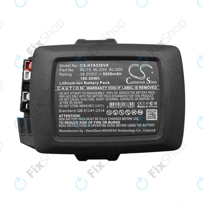Baterie pro Husqvarna 110il, 525ilxt, 5000mAh, Li-Ion, 36V, BLi10, BLi200, HQ