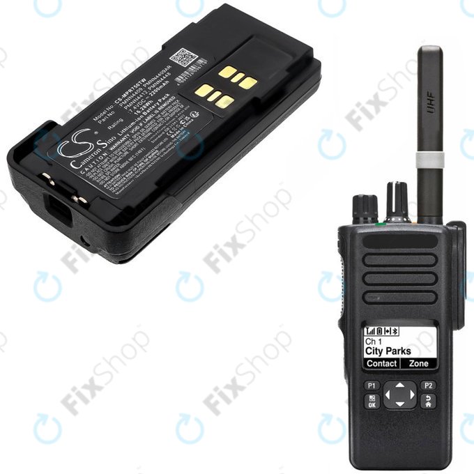 Baterie pro Motorola Dp2600e, Dp4000, P8608, Xpr3000, Xpr7350, 2200mAh, Li-Ion, 7.4V, PMNN4409, HQ