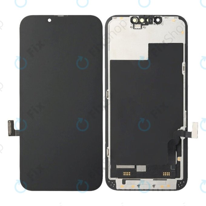 Displej Soft OLED pro iPhone 13, Dotykové sklo s rámem, FixPremium