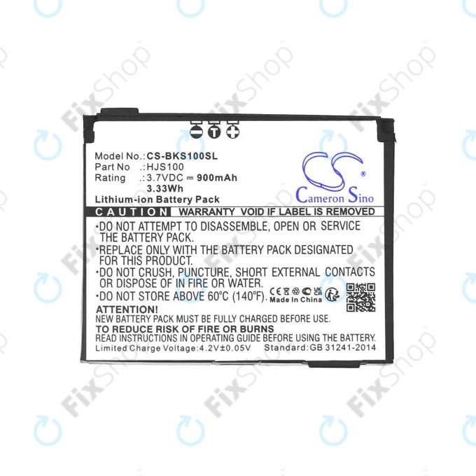 Baterie pro Becker HJS 100, HJS100, Li-Ion, 3.7V, 900mAh, HQ