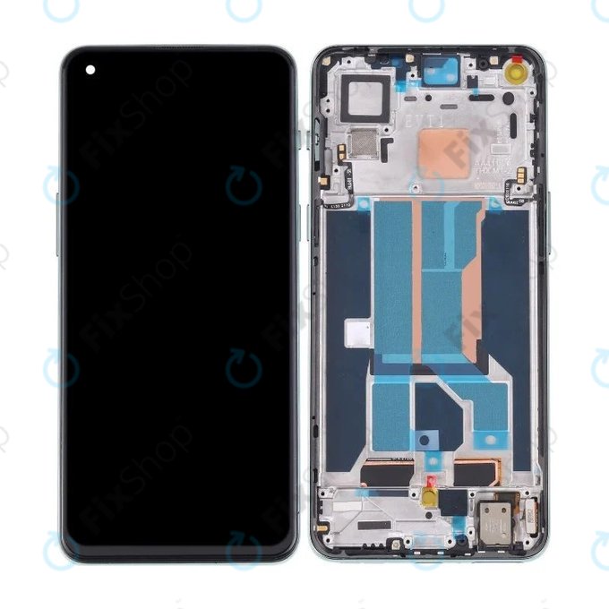 OnePlus Nord 2 5G - LCD Displej + Dotykové Sklo + Rám (Green Woods) OLED