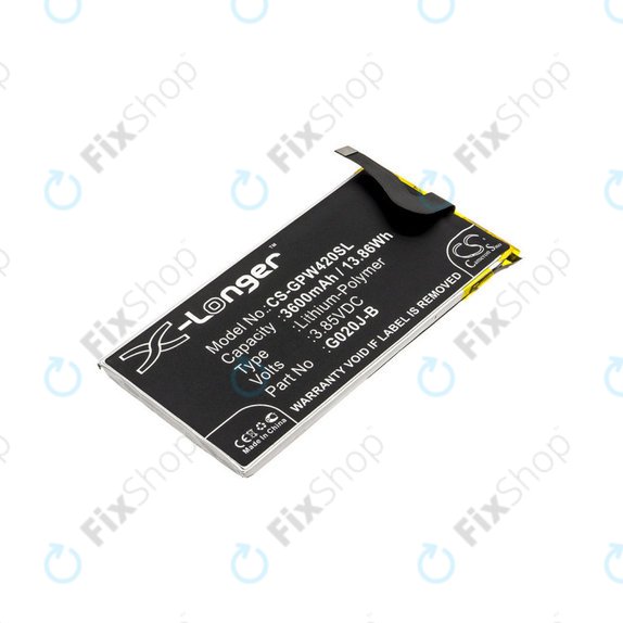 Baterie pro Google Pixel 4 XL, 3600mAh, Li-Pol, 3.85 V, G020J-B, HQ