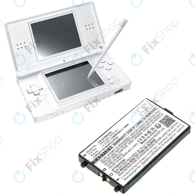 Baterie pro Nintendo, 850mAh, Li-Ion, 3.7V, NTR-003, HQ