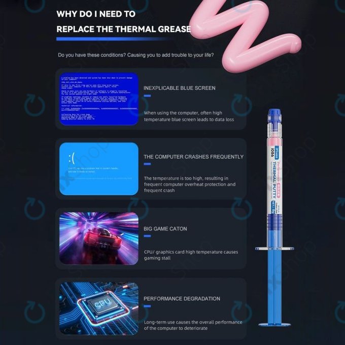 iFixes i086 Pink Performance Thermal Compound - termální pasta pro telefon/tablet, 8g