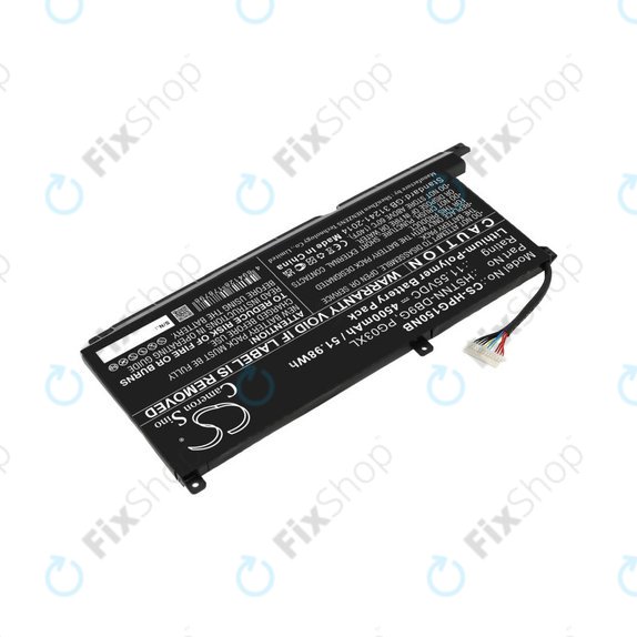 Baterie pro HP Pavilion Gaming 15,16, Spectre X360 15, 4500mAh, Li-Pol, 11.55V, 3ICP6/60/72, HQ