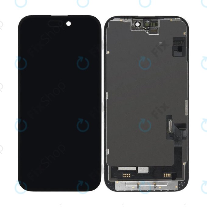 Displej In-Cell FHD pro iPhone 15, Dotykové sklo s rámem, FixPremium