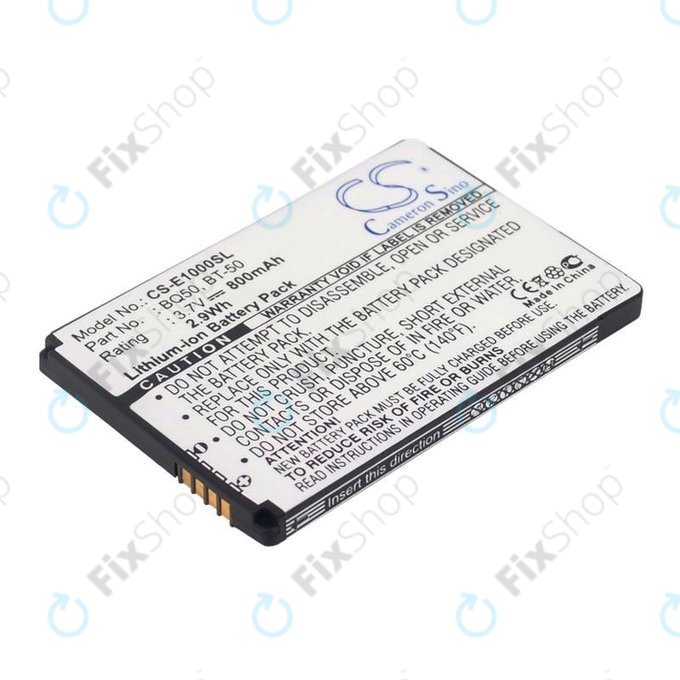Baterie pro Motorola Wilder, 800mAh, Li-Ion, 3.7V, BQ50, HQ
