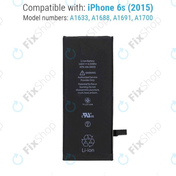 Baterie pro iPhone 6S, 1715mAh, FixPremium