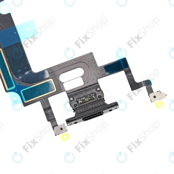Apple iPhone XR - Nabíjecí Konektor + Flex Kabel (Black)