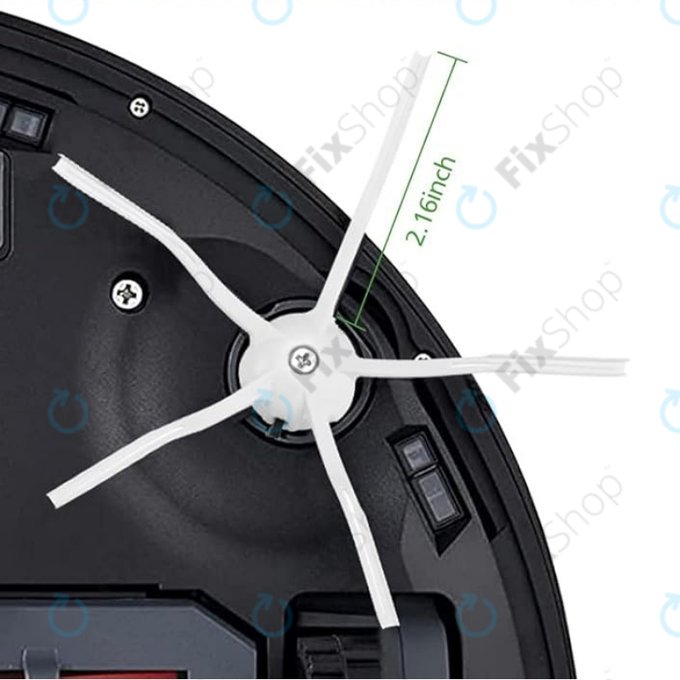 Sada náhradních dílů pro Xiaomi Roborock Q7+, Q7 Max, Q7 Max+ (1x Hlavní kartáč, 2x Filtr, 2x Boční kartáč – bílý, 2x Mopovací útěrka, 2x Sáček na prach)