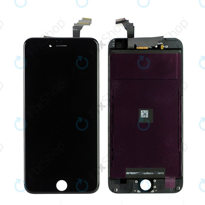 Displej pro iPhone 6 Plus, Black, Dotykové sklo s rámem