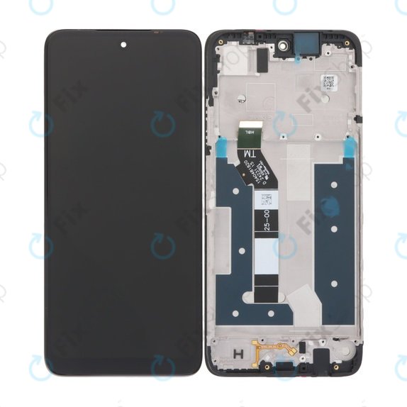 Motorola Moto G35 5G - LCD Displej + Dotykové Sklo + Rám (Black) TFT