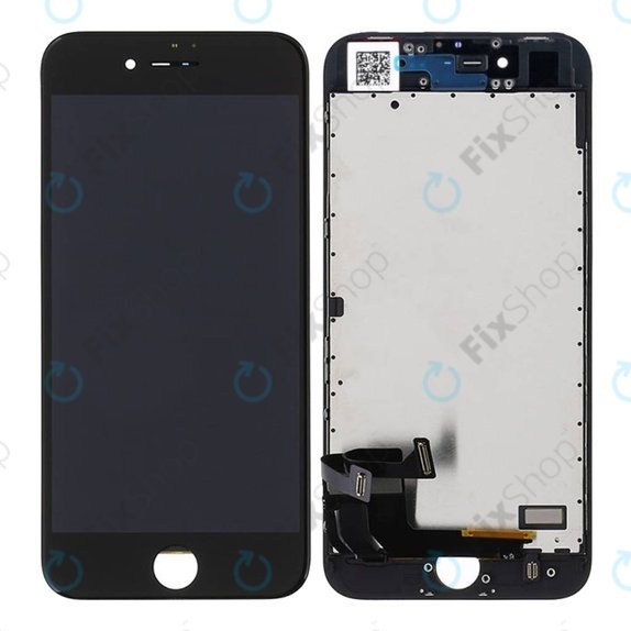 Displej pro iPhone 8, SE (2020), SE (2022), Black, Dotykové sklo s rámem, Refurbished