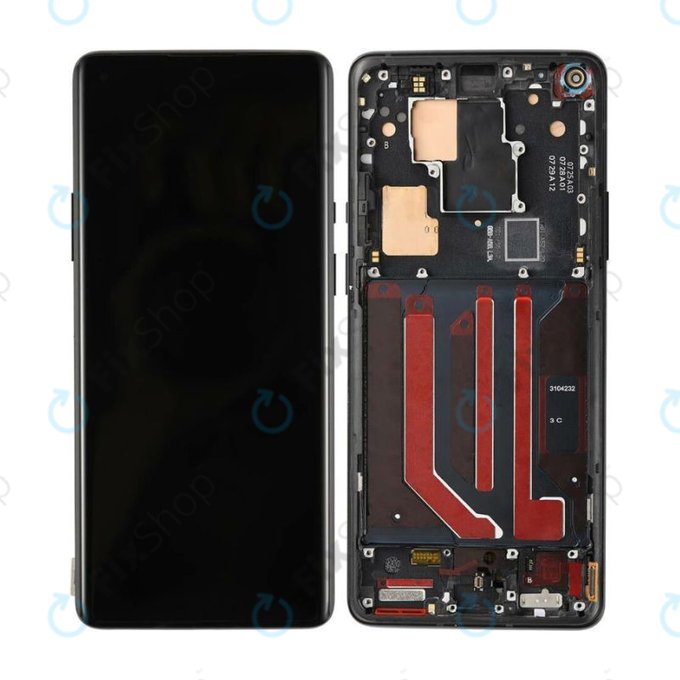 OnePlus 8 Pro - LCD Displej + Dotykové Sklo + Rám (Onyx Black) OLED