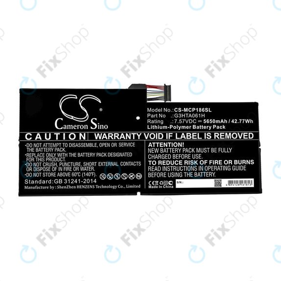 Microsoft Surface Pro 7 - Baterie G3HTA061H 5650mAh HQ