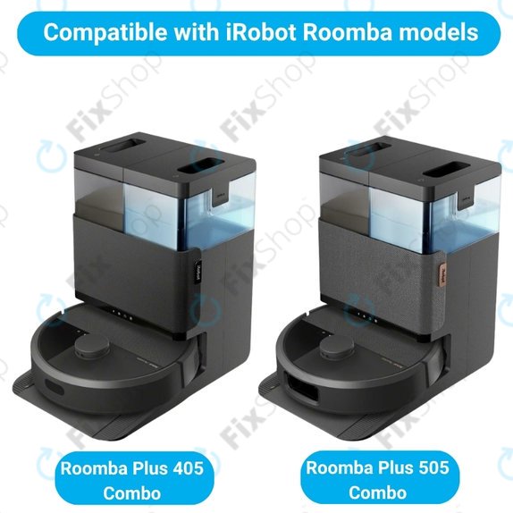 Sada náhradních dílů pro iRobot Roomba Plus 405 Combo, 505 Combo (2x Hlavní kartáč, 4x Filtr, 4x Boční kartáč, 8x Mopovací útěrka, 4x Sáček na prach)