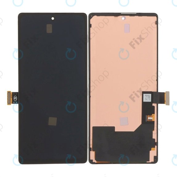 Displej OLED pro Google Pixel 6, Black, Dotykové sklo s rámem