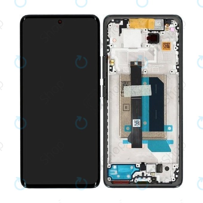 Xiaomi Redmi Note 14 Pro+ 5G - LCD Displej + Dotykové Sklo + Rám (Midnight Black) - 5600190O16U00 Genuine Service Pack