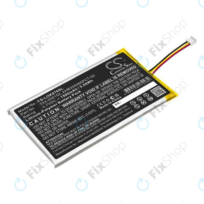 Baterie pro Logitech G913, G913 TKL, G915, G915TKL, 1500mAh, Li-Pol, 3.7V, 533-000152, HQ
