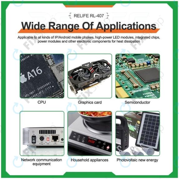 Silikonová teplovodivá pasta Relife RL-407, 6 W/mK, 20g, modrá