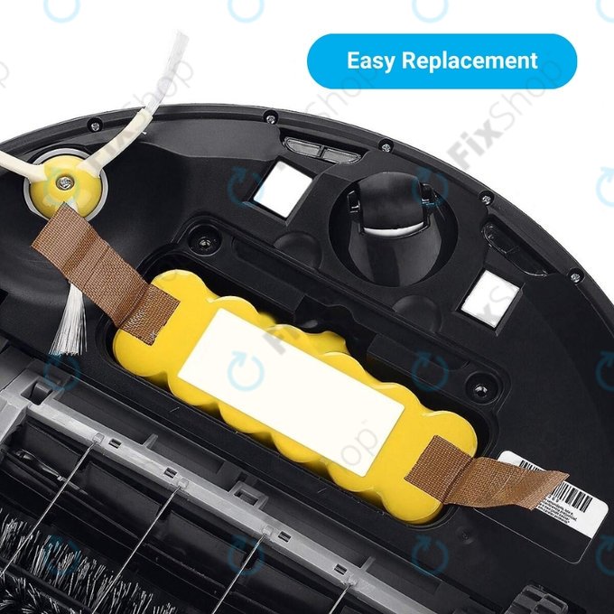 iRobot Roomba 500, 600, 700, 800, 900-series, R3, Scooba 450, Vileda 137173 - Baterie 11702, GD-Roomba-500, VAC-500NMH-33 Ni-MH 14.4V 3300mAh