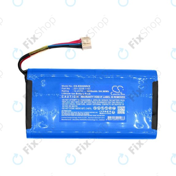 Baterie pro Ecovacs Deebot X2 Omni, 5900mAh, Li-Ion, 14.4V, 201-2228-1457, HQ