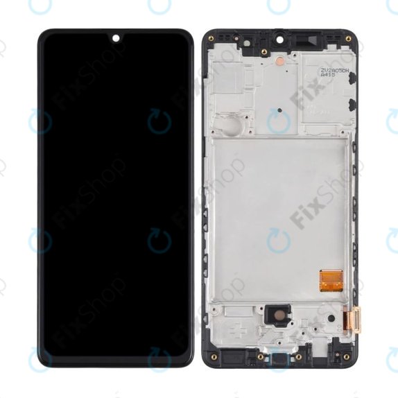 Samsung Galaxy A41 A415F - LCD Displej + Dotykové Sklo + Rám (Prism Crush Black) OLED