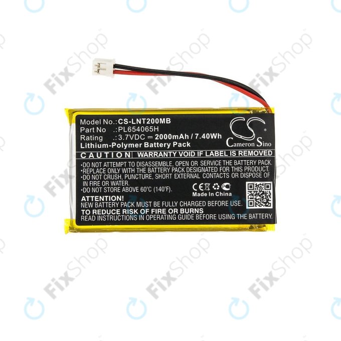 Baterie pro Luvion Prestige Touch 2, 2000mAh, Li-Pol, 3.7V, PL654065H, HQ
