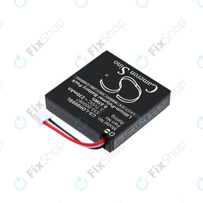 Baterie pro Logitech H800, 230mAh, Li-Pol, 3.7V, 533-000067, HQ