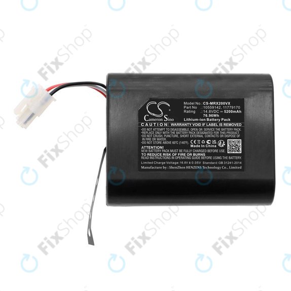 Baterie pro Miele Scout RX2, RX3, 5200mAh, Li-Ion, 14.8V, 10559142, HQ