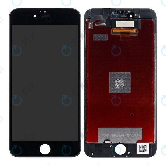 Displej pro iPhone 6S Plus, Black, Dotykové sklo s rámem