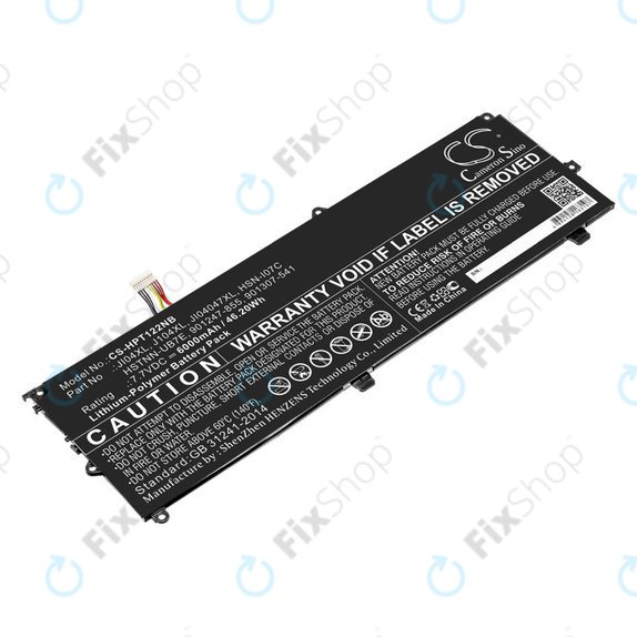 Baterie pro HP Elite X2 1012 G2, 6000mAh, Li-Pol, 7.7V, JI04XL, HQ