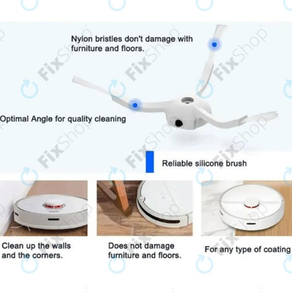 Sada náhradních dílů pro Xiaomi Mi Robot Vacuum Mop 2 Pro, 2 Lite (1x Hlavní kartáč, 2x Filtr, 2x Boční kartáč, 2x Mopovací útěrka)