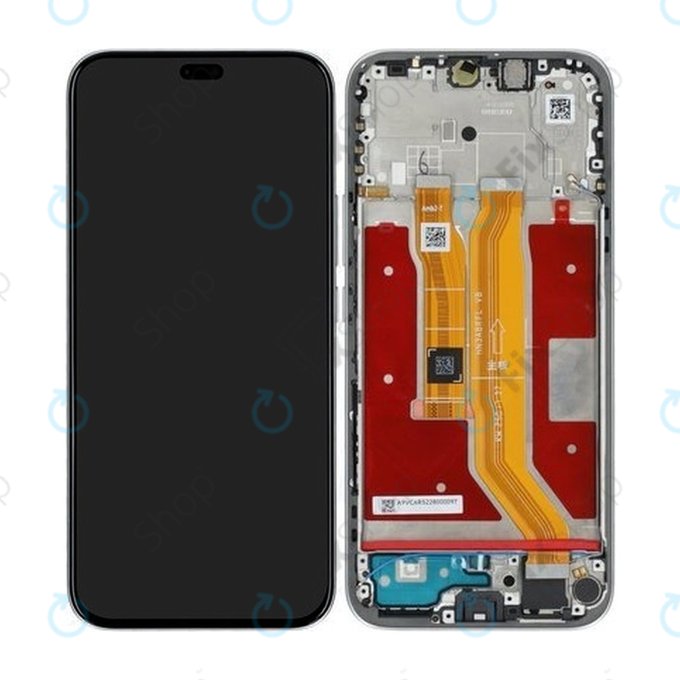 Honor 400 Lite - LCD Displej + Dotykové Sklo + Rám (Velvet Grey) - 0235ANTG Genuine Service Pack