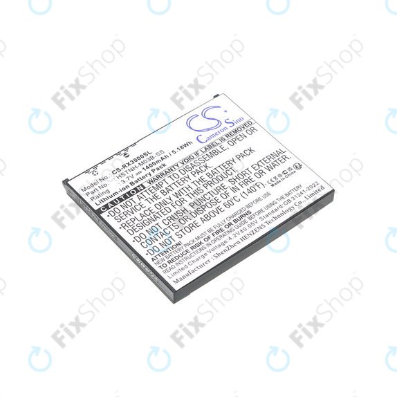 Baterie pro HP Compaq iPAQ rx3000, rx3115, rx3700, hx2110, hx2790, 1400mAh, Li-Ion, 3.7V, HSTNH-M03B-SS, HQ