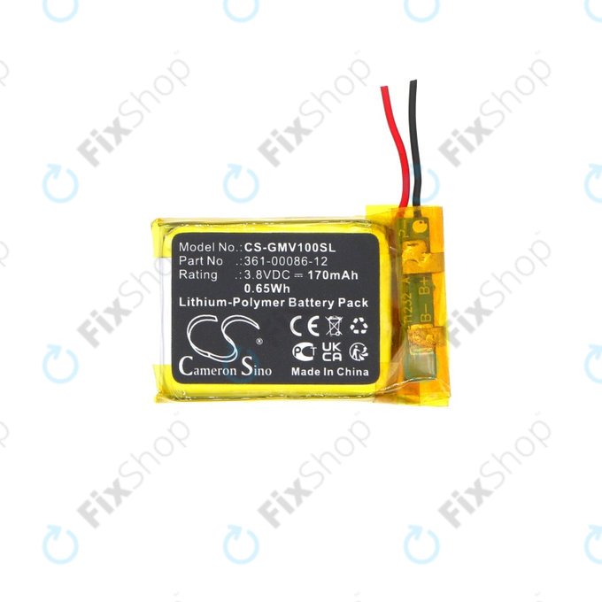 Baterie pro Garmin Femix 6s Pro, Venu, 170mAh, Li-Pol, 3.8V, 361-00086-12, HQ