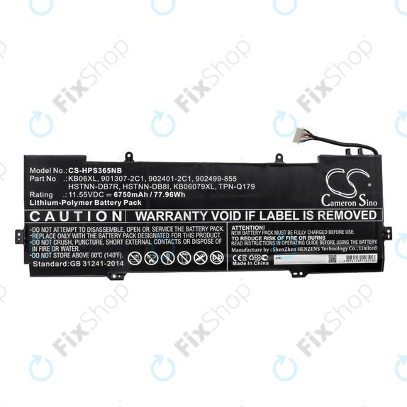 Baterie pro HP Spectre X360 15, 6750mAh, Li-Pol, 11.55V, KB06XL, HQ