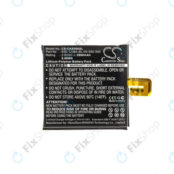 Caterpillar CAT S50 - Baterie CUBA-BL-00-S50-000 2600mAh HQ