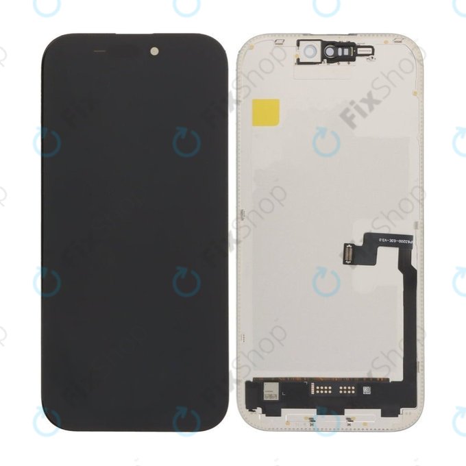 Displej Hard OLED 120Hz pro iPhone 16 Pro, Dotykové sklo s rámem, FixPremium