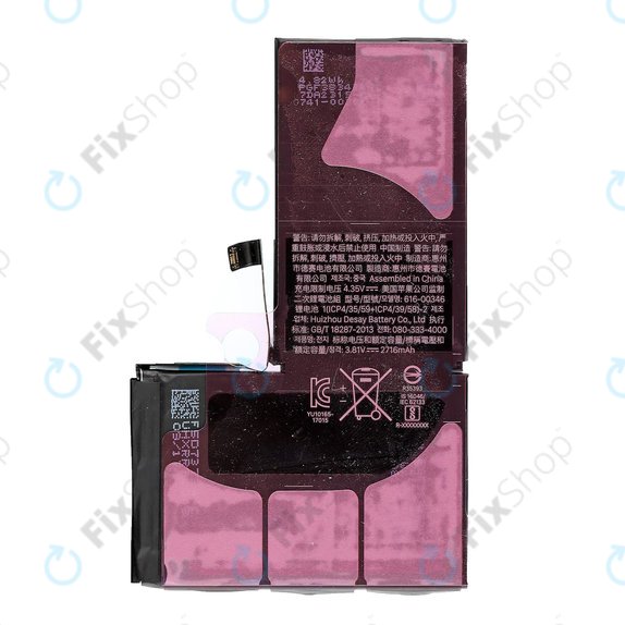 Baterie pro iPhone X, 2716mAh