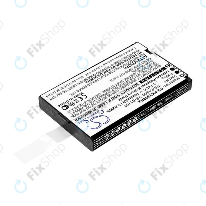 Baterie pro Flysky FA605, FS-GT2B, FS-I10, 1600mAh, Li-Pol, 3.7V, FS-BA800, HQ