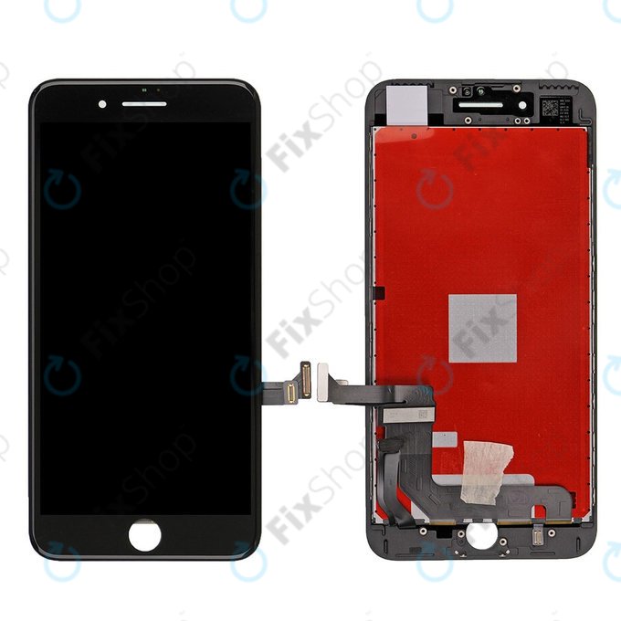 Displej pro iPhone 7 Plus, Black, Dotykové sklo s rámem