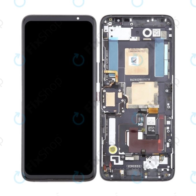 Asus ROG Phone 7 AI2205_C - LCD Displej + Dotykové Sklo + Rám (Phantom Black) OLED