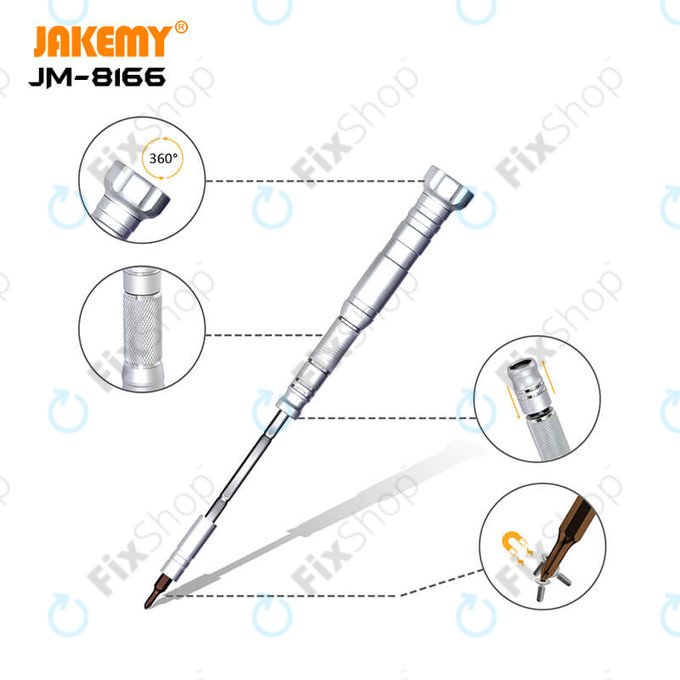 Jakemy JM-8166 - Sada Servisního Nářadí pro Servis Elektroniky 61v1