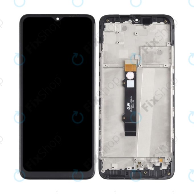 Motorola Moto G50 XT2137 - LCD Displej + Dotykové Sklo + Rám (Steel Gray) TFT