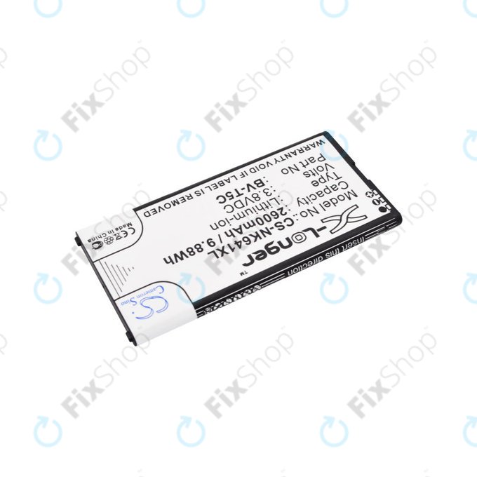 Baterie pro Microsoft Lumia 640, 2600mAh, Li-Ion, 3.8 V, BV-T5C, HQ