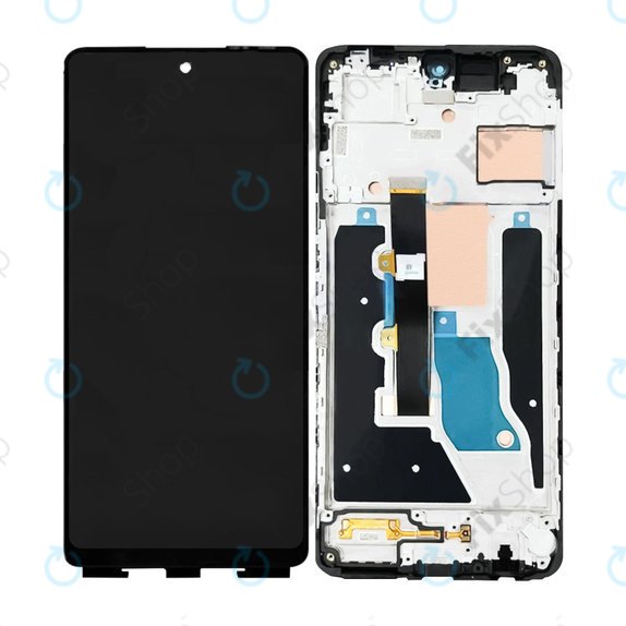 Infinix Note 30 VIP - LCD Displej + Dotykové Sklo + Rám (Magic Black) TFT