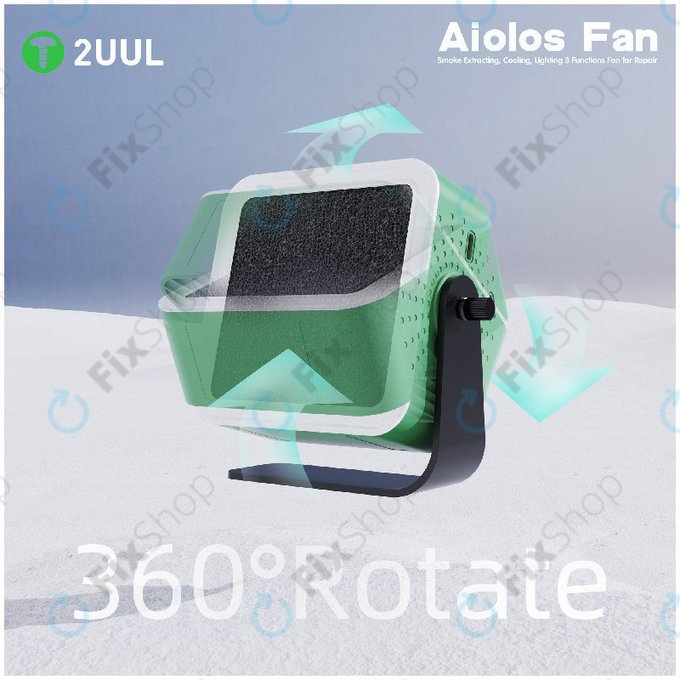 Odsavač kouře a ventilátor s LED osvětlením, 2UUL DA98
