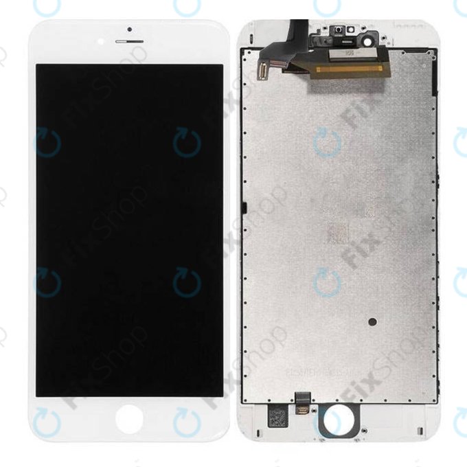 Displej pro iPhone 6S Plus, White, Dotykové sklo s rámem