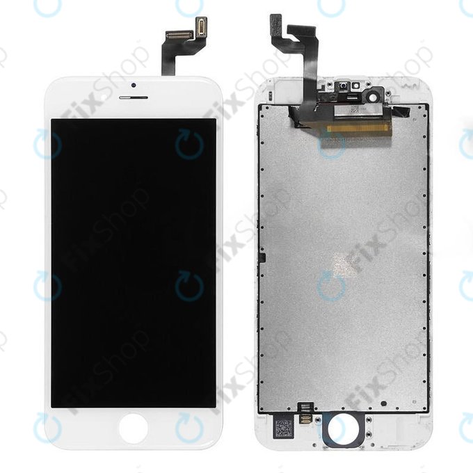 Displej pro iPhone 6S, White, Dotykové sklo s rámem